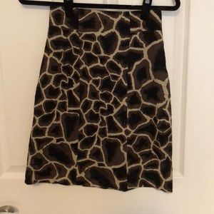 Elie Tahari Giraffe Print Pencil Skirt